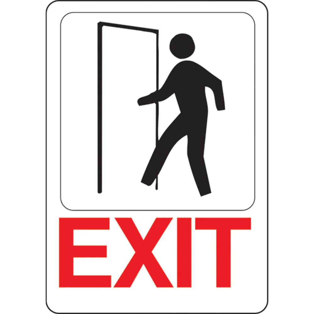 Hy-Ko™ Exit Sign 5" x 7" (5 pcs.)