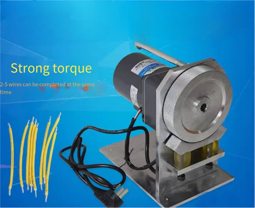 Small Automatic Half StrippedTwisting Machine 110-220V Electric Roller ACDC Wire