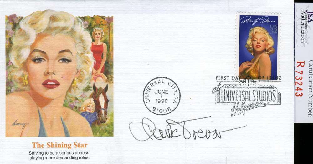 Claire Trevor Jsa Coa Hand Signed Fdc Authentic Autograph