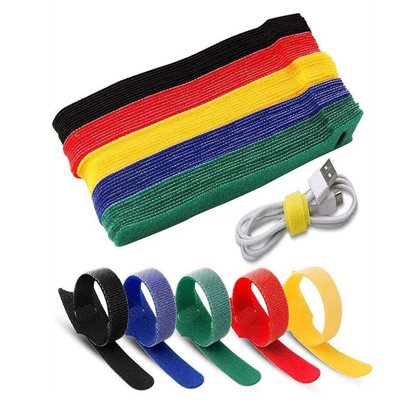 Adjustable Releasable Reusable Hook And Loop Cable Ties, Cable Tidy Strapping