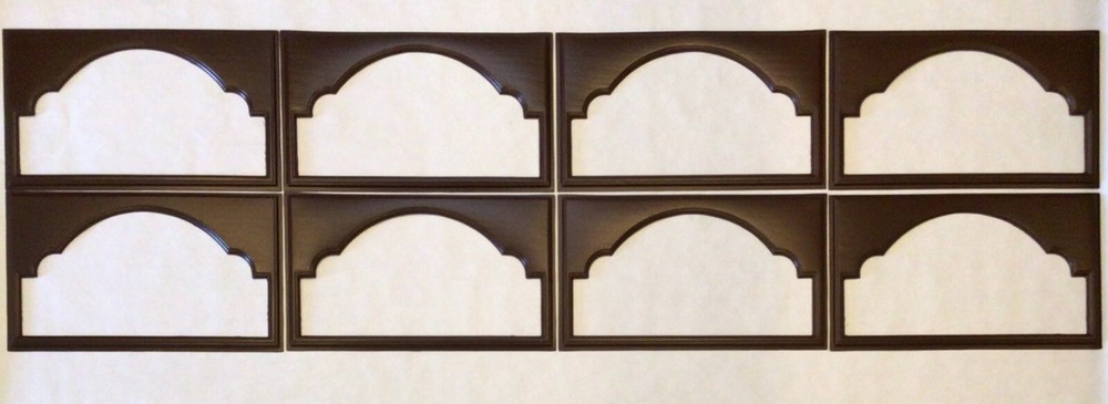 9 Amarr Cathedral Replacement Insert for Short Panel Amarr Garage Door Mahogany
