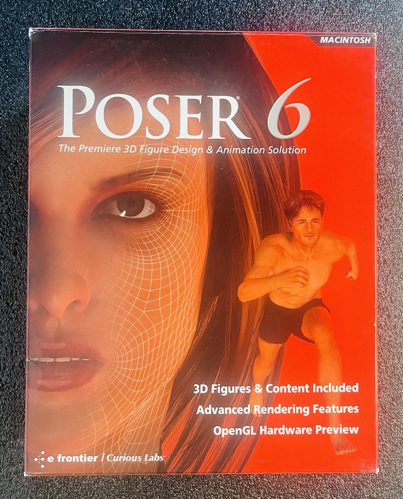 Curious Labs Poser 6 3D Figure Design Animation Software for Mac.