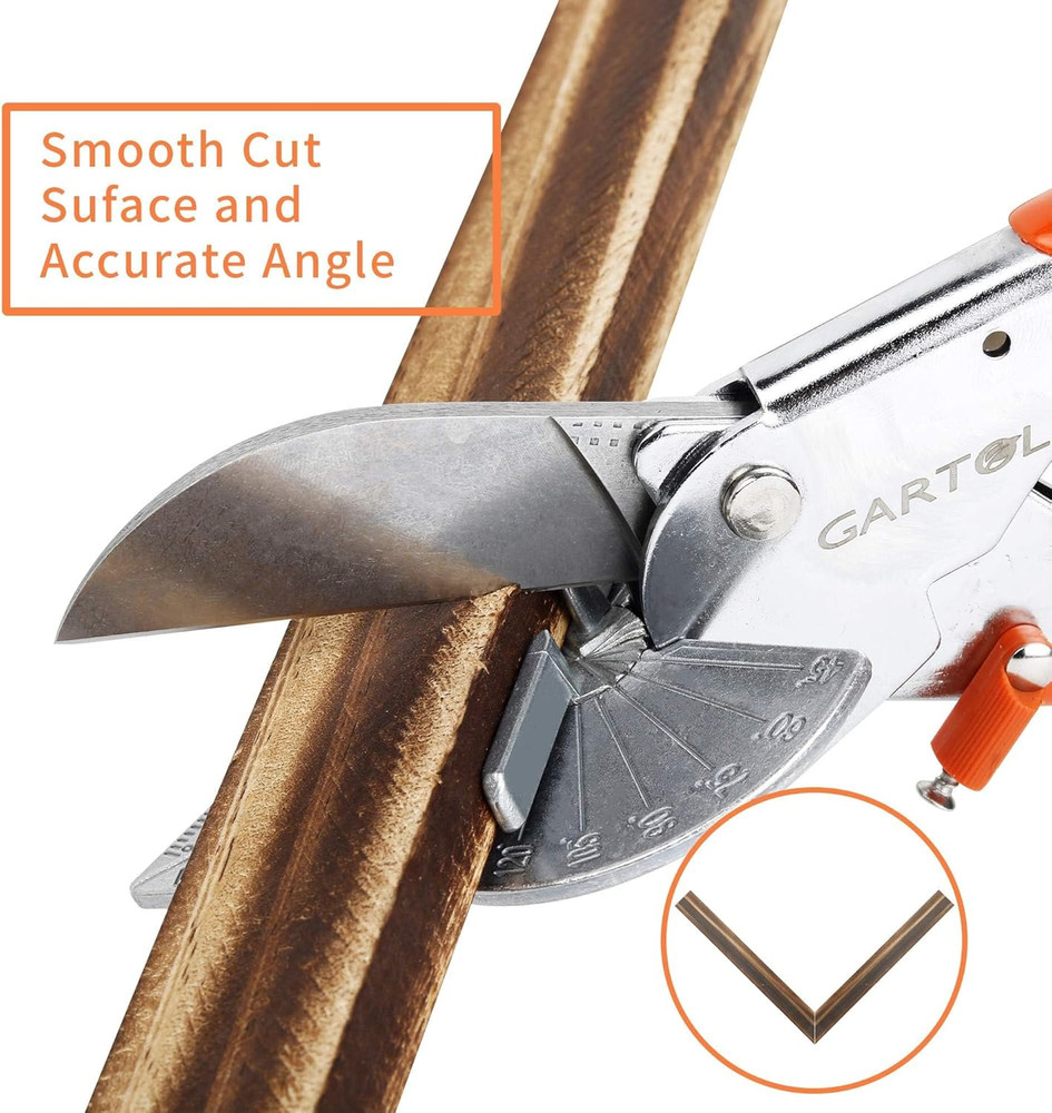 Miter Shears- Multifunctional Trunking Shears for Angular Cutting of Moulding an