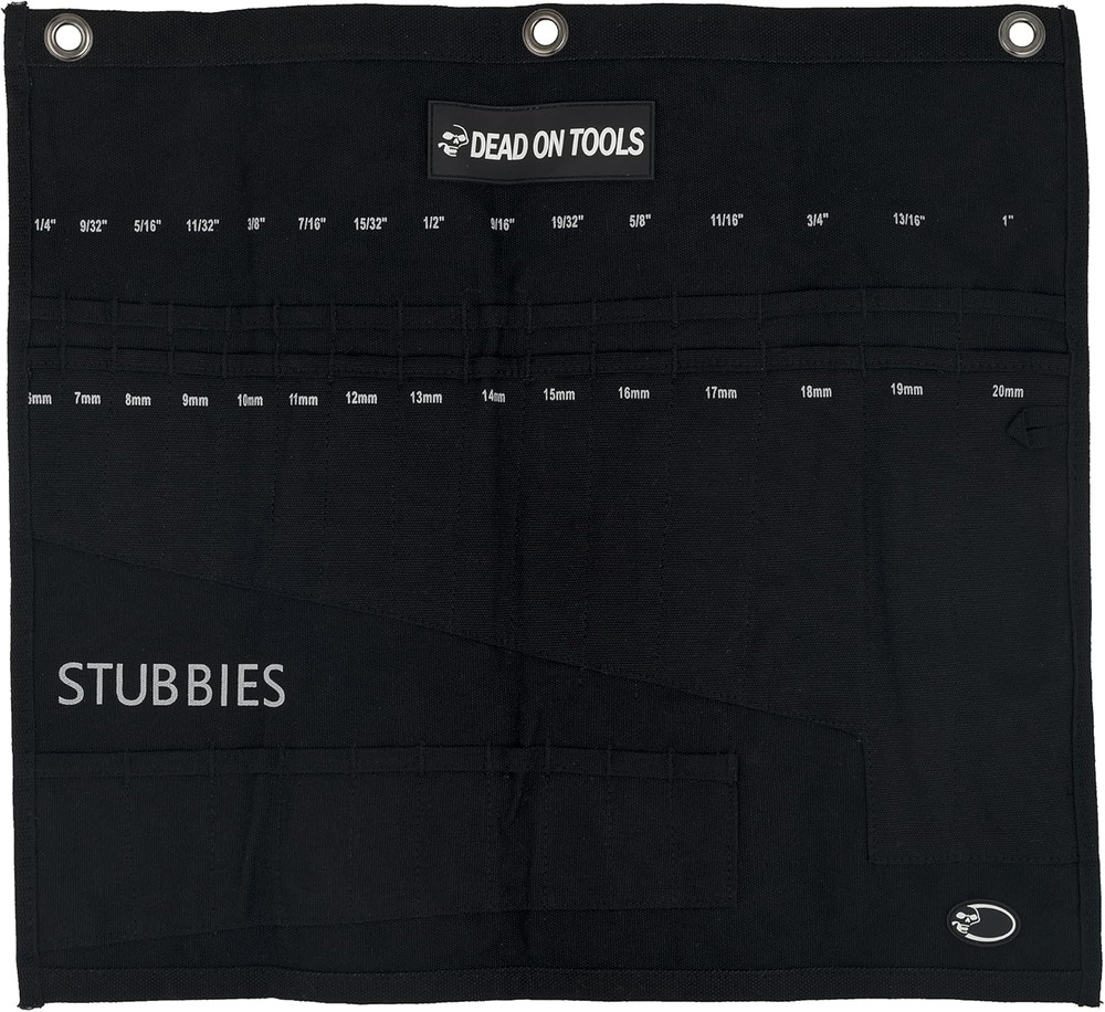 Tools Heavy Duty 24 Oz. Canvas Wrench Roll, Black, One Size