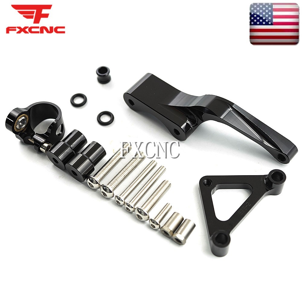 Steering Damper Stabilizer & Mounting Bracket Kit Holder For Ducati Monster 696