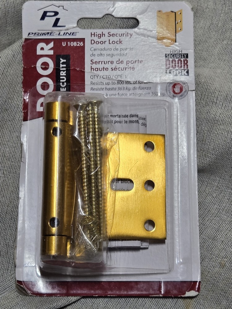 Prime-Line U10826 Gold Anodized Door Lock