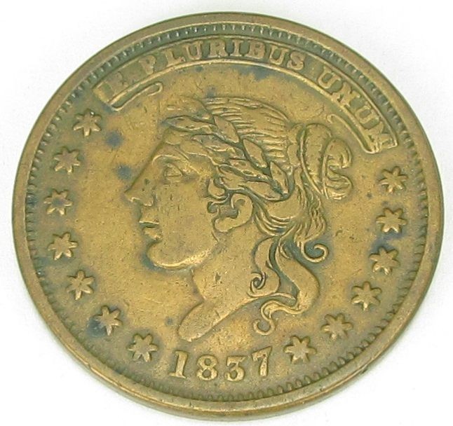 Hard Times Token Not One Cent, HT 48, Very Fine-, #319