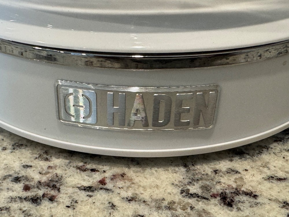 HADEN STARBECK COFFEE MACHINE, 10 CUP DRIP COFFEE MAKER, WHITE