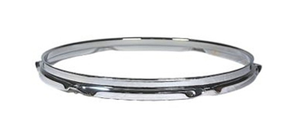 2 Triple Flanged 2.3mm Chrome Drum Hoops 14 x 6