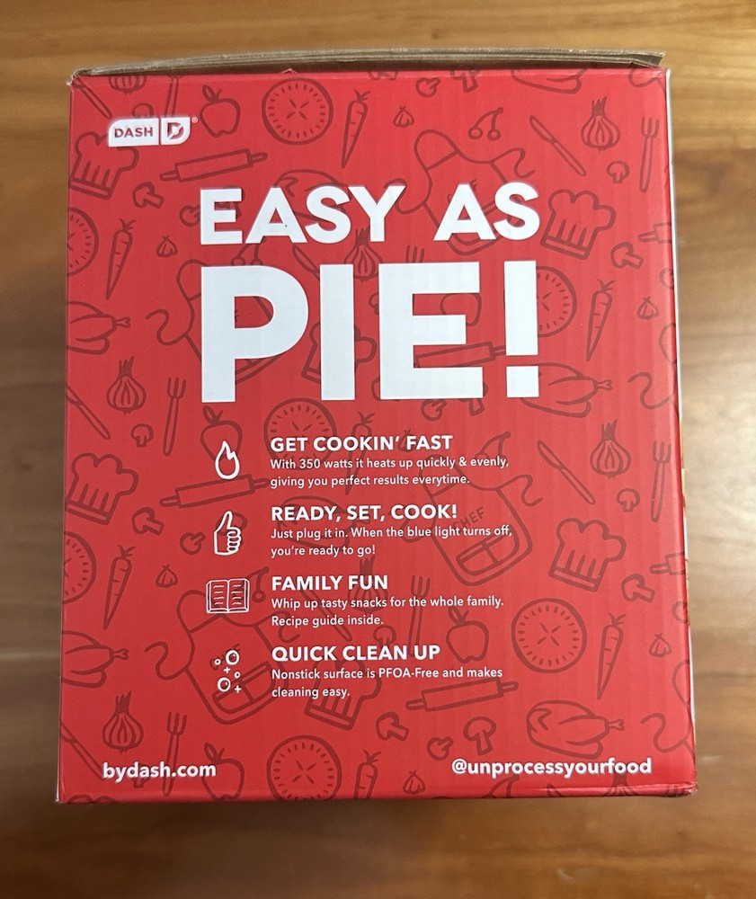 Pie Maker Mini Red: Recipes Included DASH