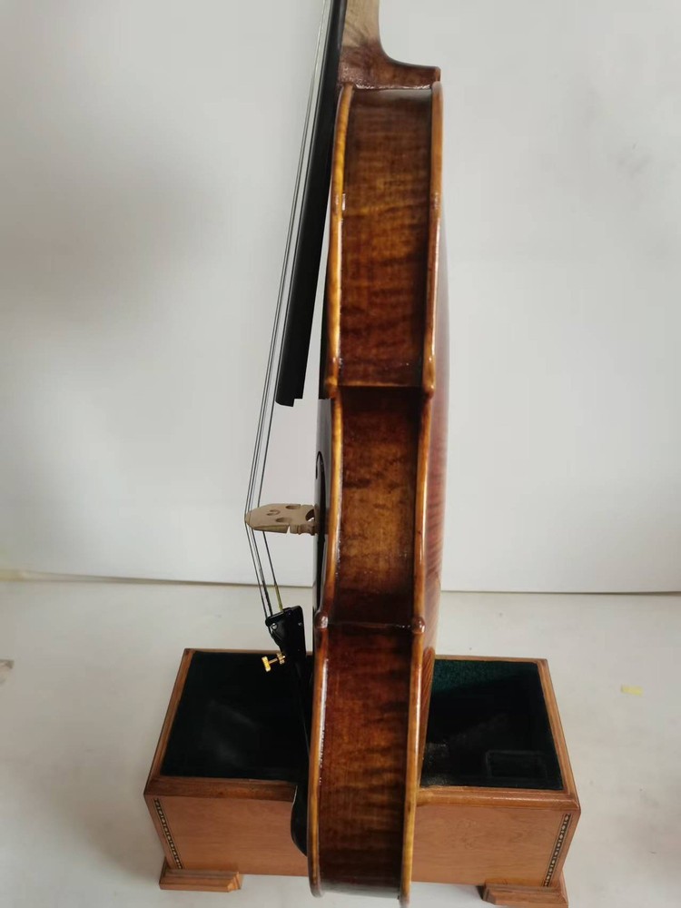 Master 4/4 violin Stradi model Solid flamed maple back spruce top 0282