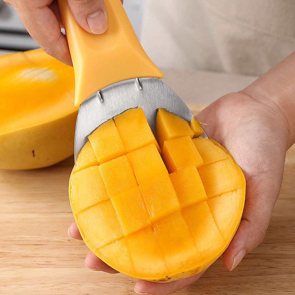 Multi-Purpose Mango Slicer Scooping Spoon, Multifunctional Slicer CW