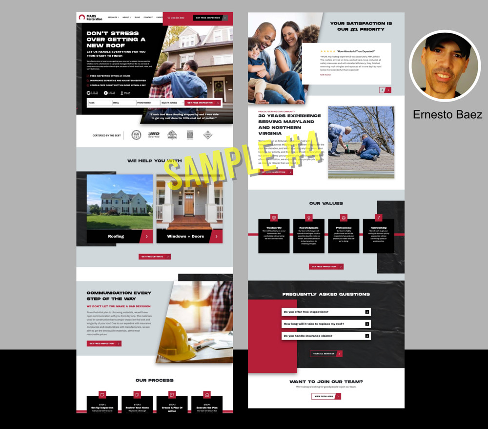 MODERN WORDPRESS WEBSITE - CUSTOM WEBSITE DESIGN SERVICES MOBILE FRIENDLY