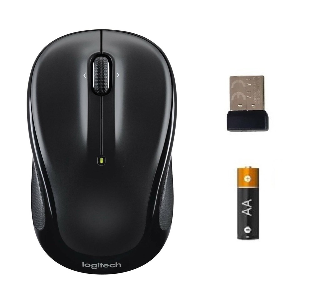Logitech M325 Wireless Mouse for Web Scrolling PC / MAC / Laptop Linux Black