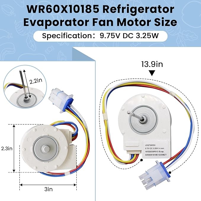 Refrigerator Evaporator Fan Motor