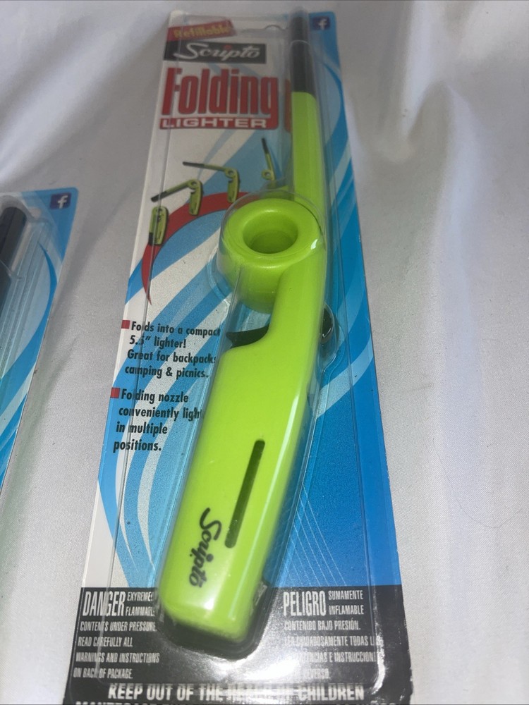 Scripto Folding Multi-Purpose Lighter Green
