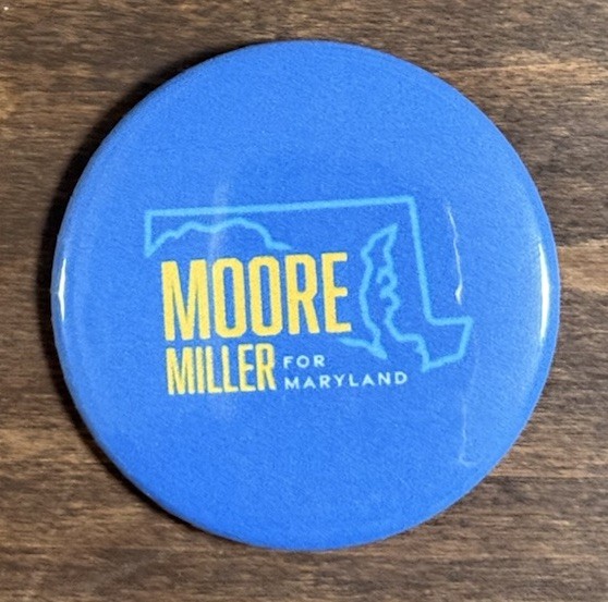 Wes Moore For Governor Button. 2.25inches