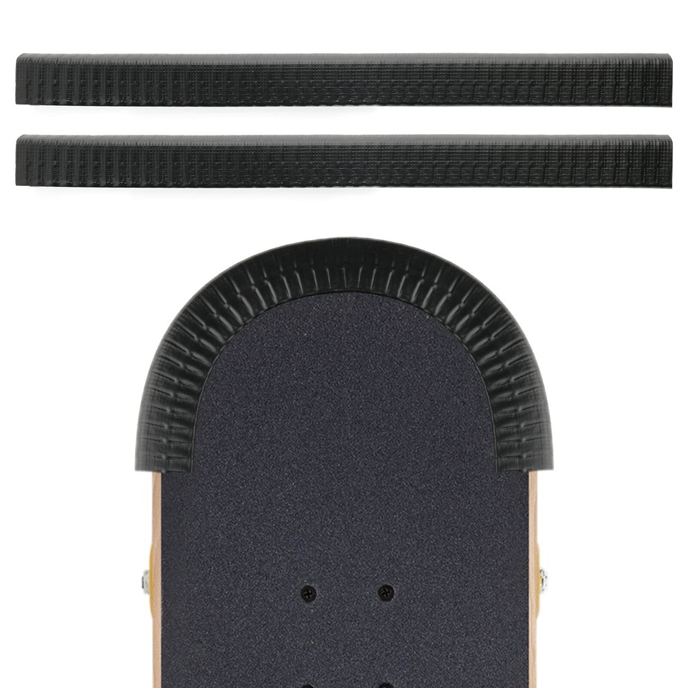 2 Pack Skateboard Deck Guard Protectors Deck Edge Cover Rubber Strip