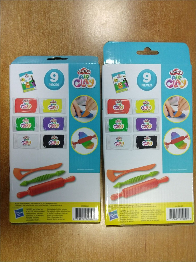 2 Pack: Play-Doh Air Clay Studio - Creature Creations - 9 Pcs. -6C