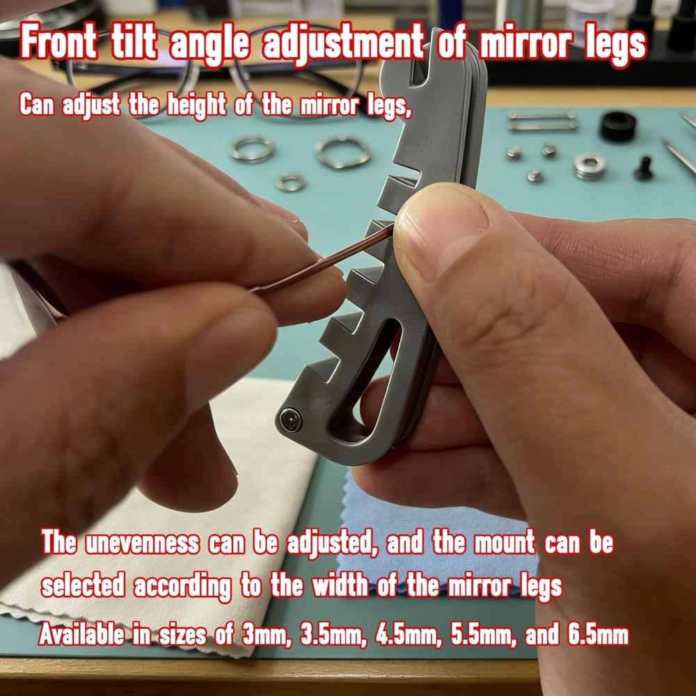 Eyeglass Frame Adjustment Tool with 3-in-1 Screwdriver Kit - Professional Cur...