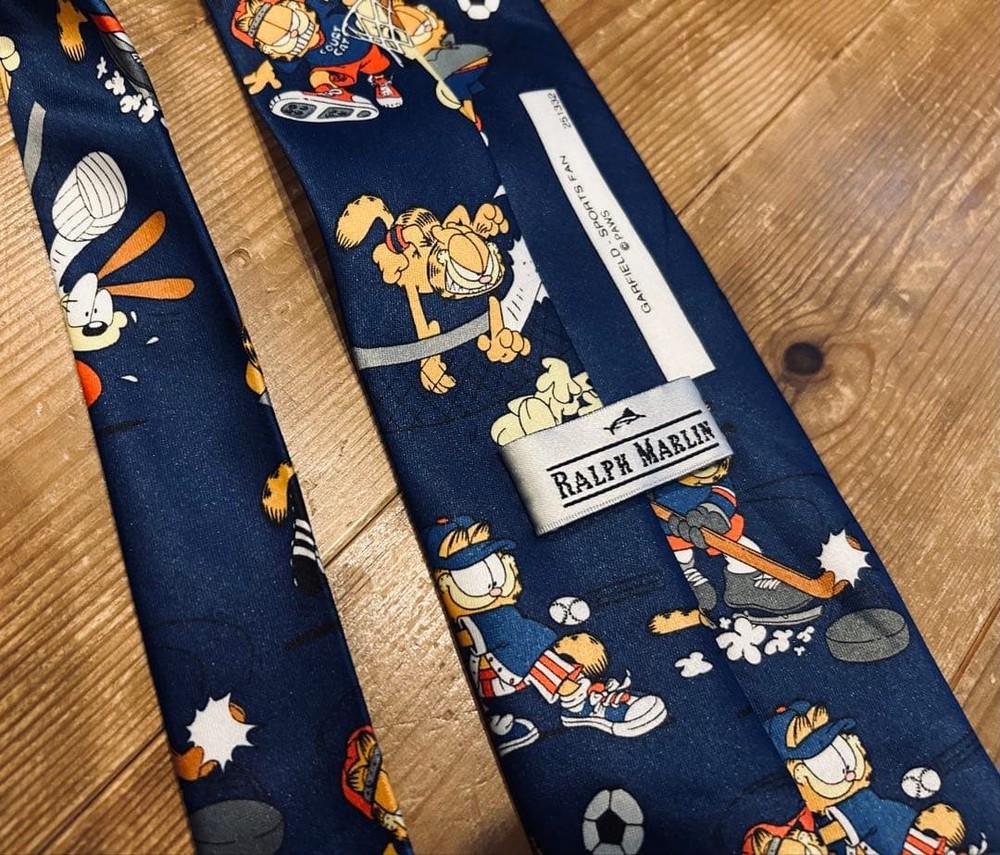 Tie 90s Ralph Marlin Garfield Good