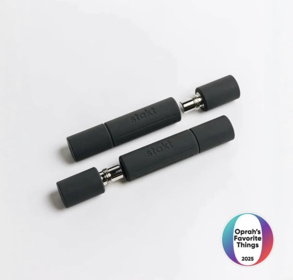 NEW Stakt Weights Iron Grey Adjustable Hand Weight Set