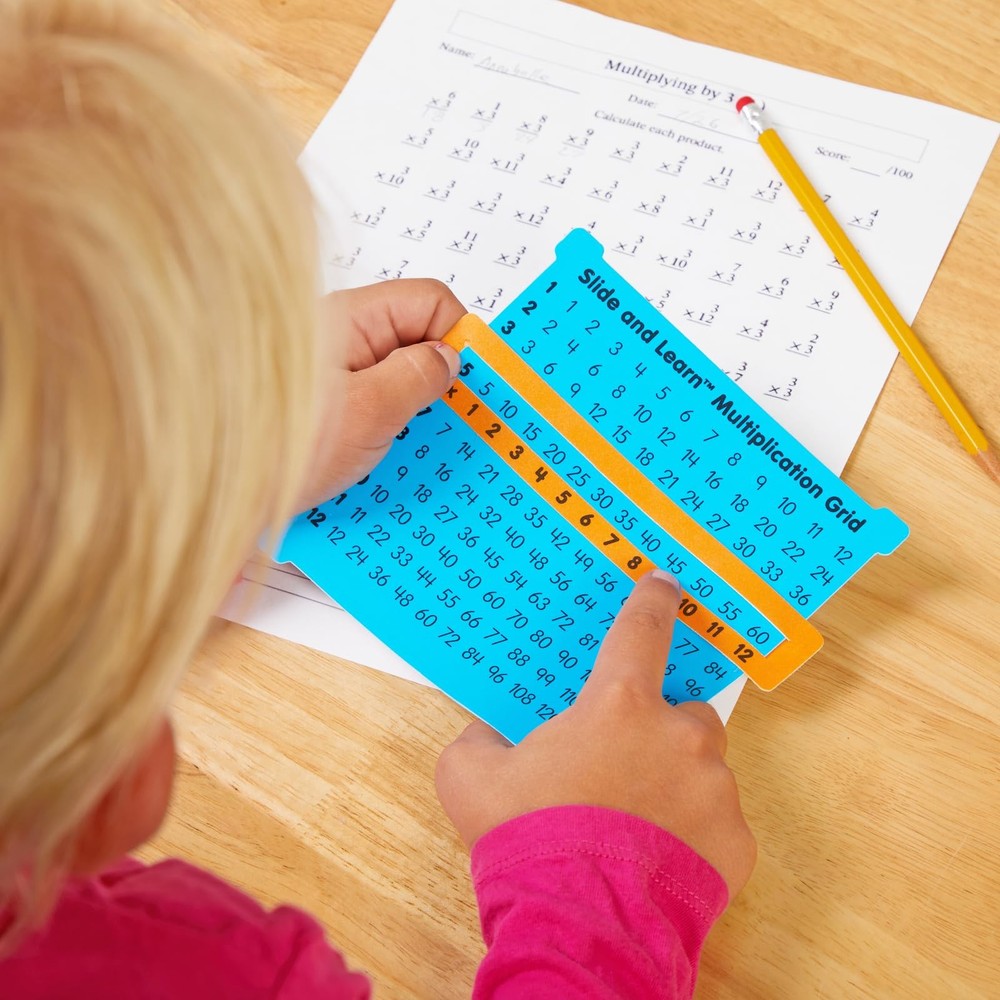 Really Good Stuff Slide and Learn Multiplication Grids, 5?” by
