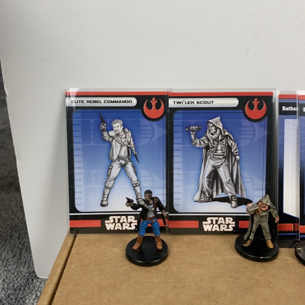 WOTC Star Wars Miniatures - Rebels: Commandos, Scout, Juno Eclipse, Trooper
