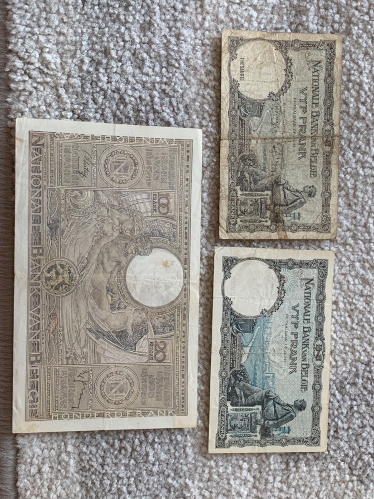 1927-1938 BELGIUM BANKNOTE