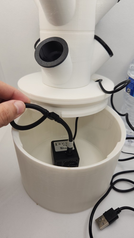 3D Printed USB Hydroponic Tower | Vertical Garden | 3 Sizes | Large