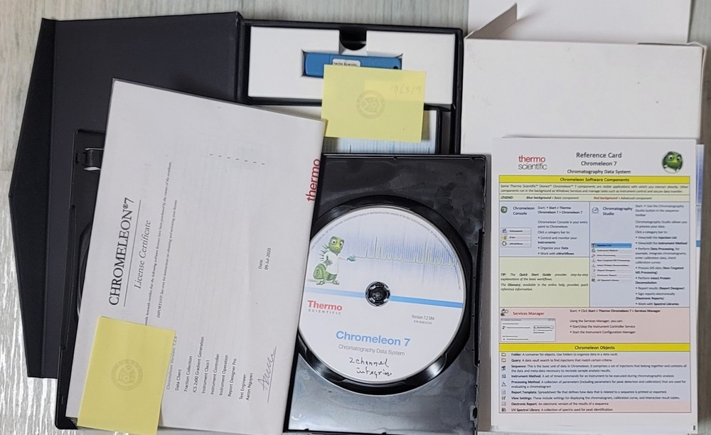 Chromeleon 7.2  Two Channel for Ion Chromatography.  Complete Set.