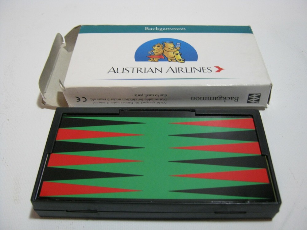 Australian Airlines Magnetic Backgammon Game Set