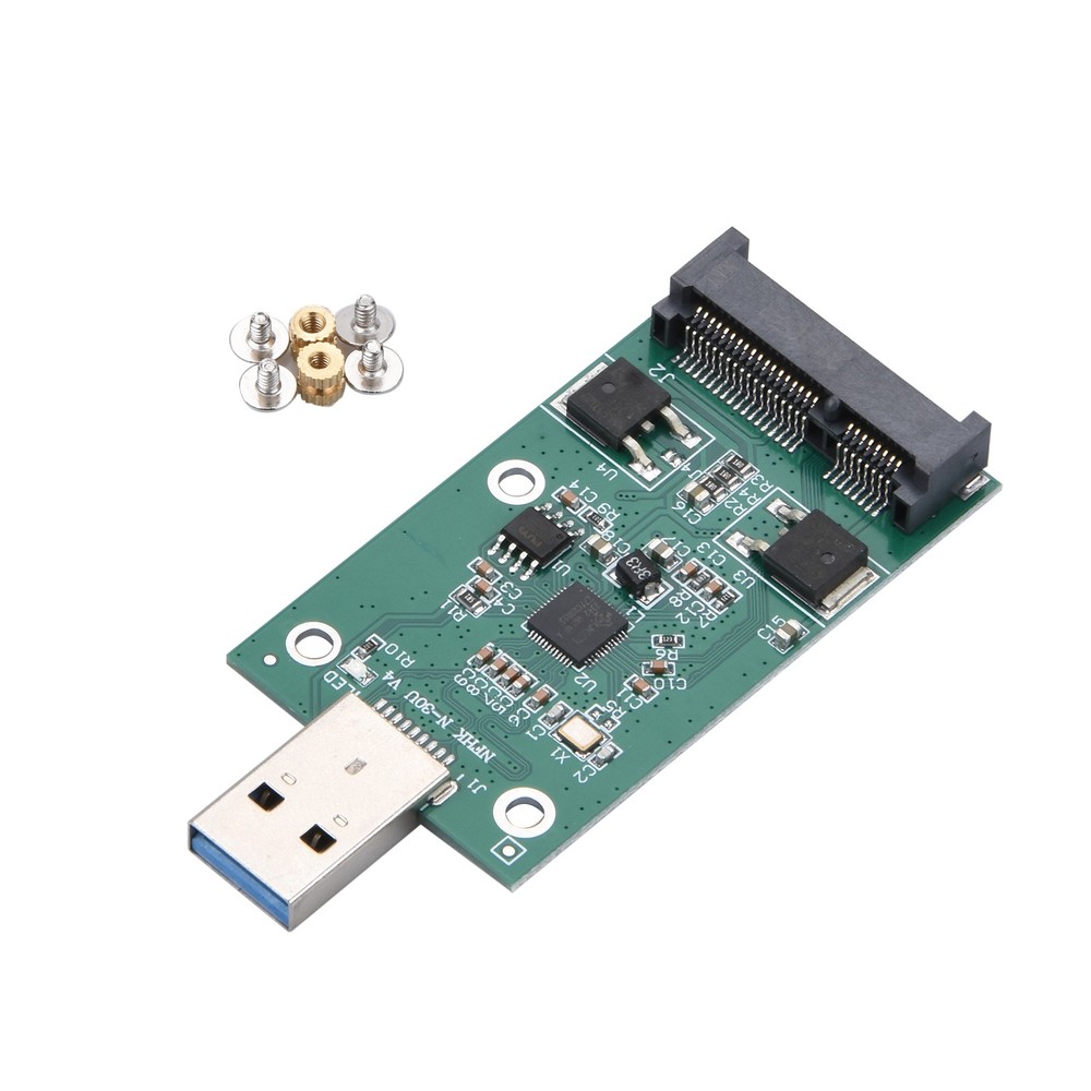 Plug & Play mSATA SSD to USB 3.0 Interface Convertor Adapter Card PCB Board A