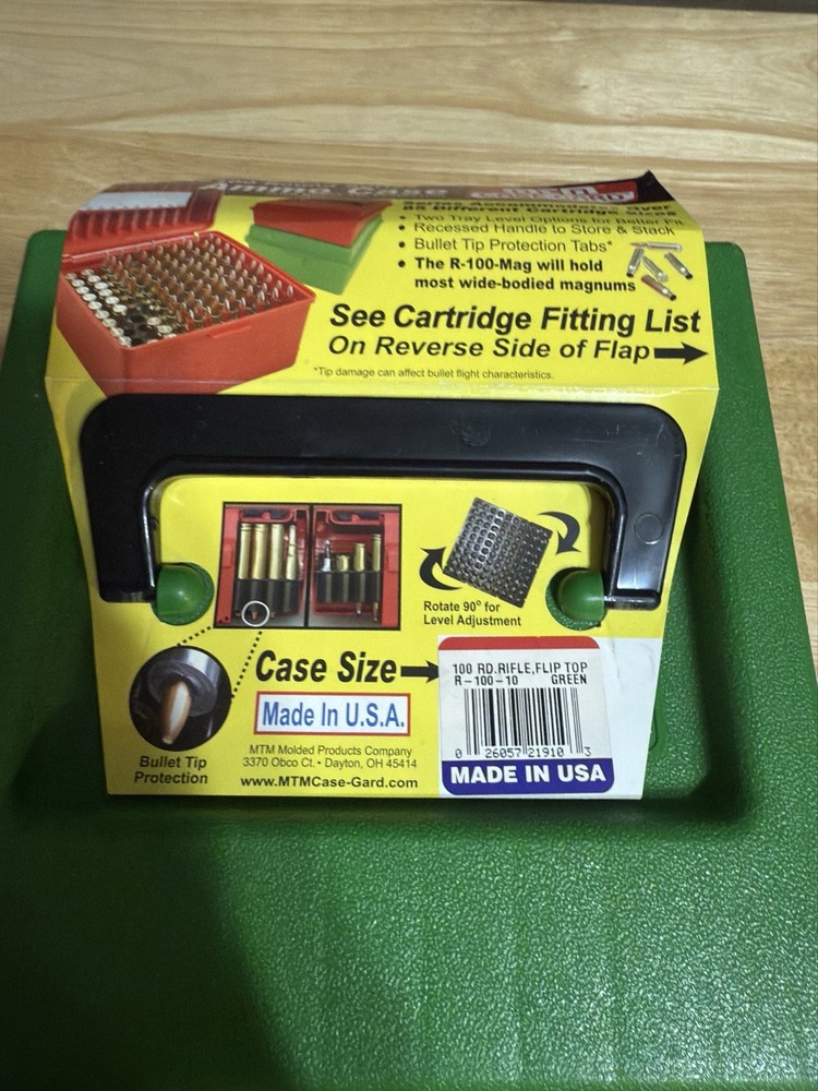 New CaseGard Deluxe 100 Round Ammo Case, R-100