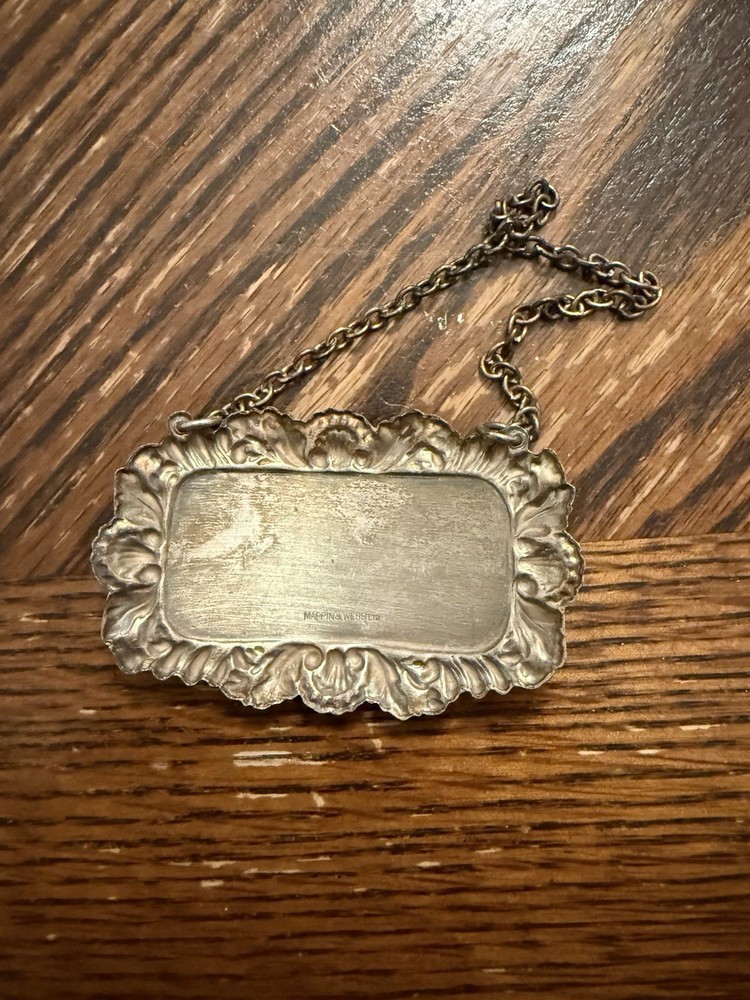 Silver Brandy Tag