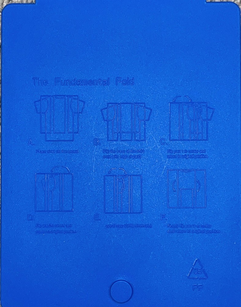 “THE FUNDAMENTAL FOLD” FOLDING BOARD EASY AND FAST LAUNDRY FOLDER [AI]