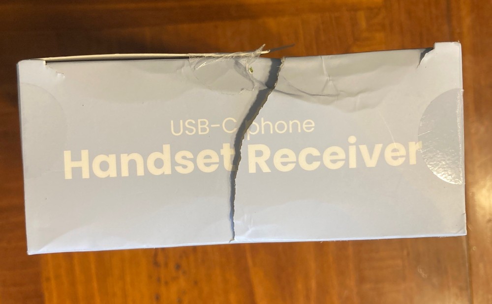Rocket USB- C Phone Handset Receiver Adapter Cable | NEW DAMAGED BOX