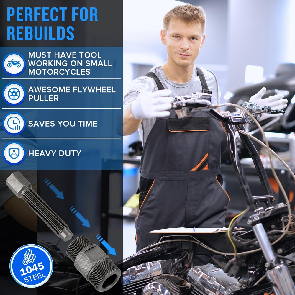 Magneto Flywheel Puller 24mm&27mm Sturdy Effective, Stator Remover Small Eng...