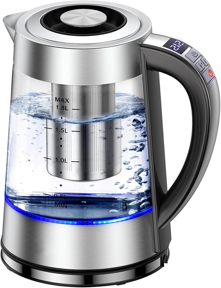 Electric Kettle with Temperature Control for Tea and Coffee, 1.8L 1500W, Keep...