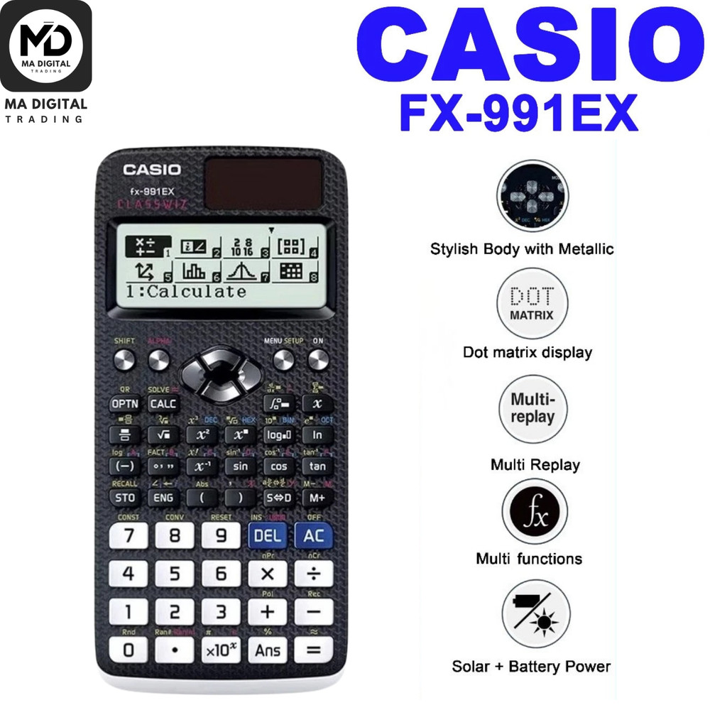 Casio Fx-991ex Classwiz Advanced Engineering Scientific Calculator 552 Function