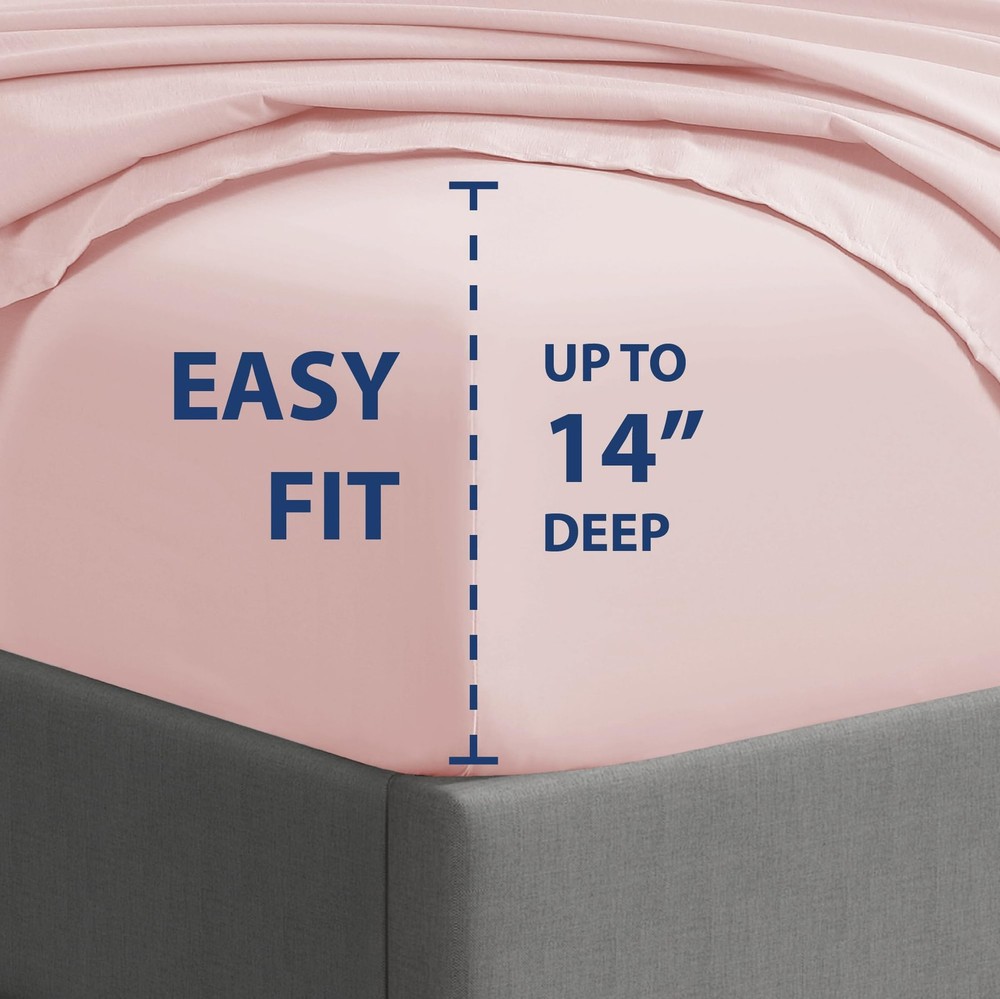 Essentials Ultra Soft Hypoallergenic Resistant Double Brushed Microfiber Bedd...