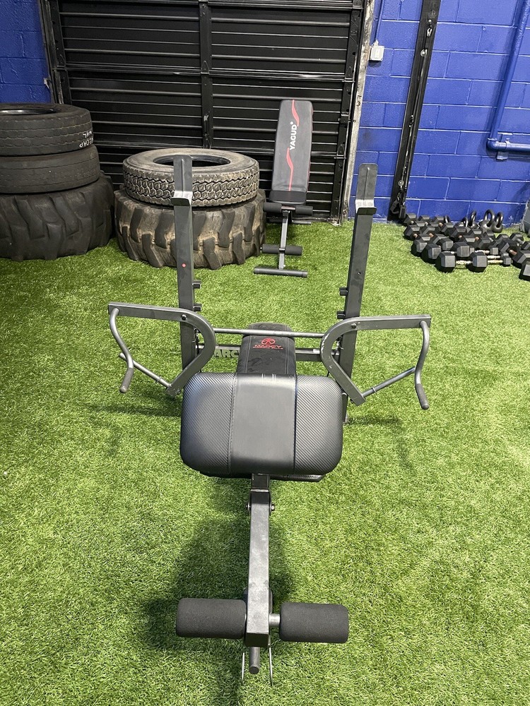 5-1 exercise bench used (comes with bar)