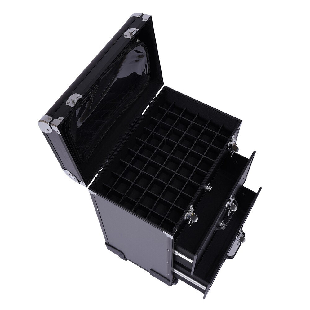 Professional Rolling Makeup Train Case Cosmetic Trolley Makeup Storage Organizer