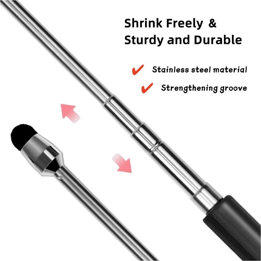 Stylus Pen Retractable Pointer Stick & Stylus with Special Flocking Tip6947