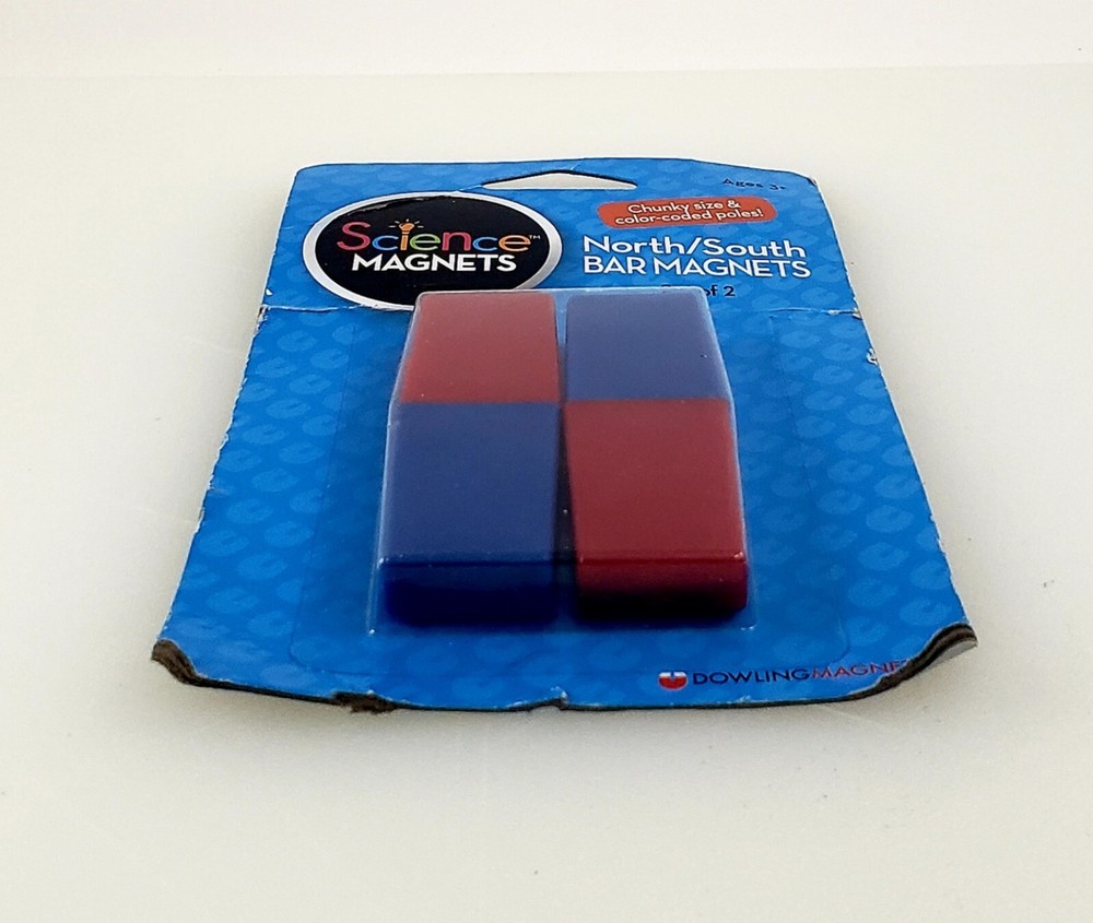 Dowling North South Bar Magnets Science Teaching Aid NEW Sealed