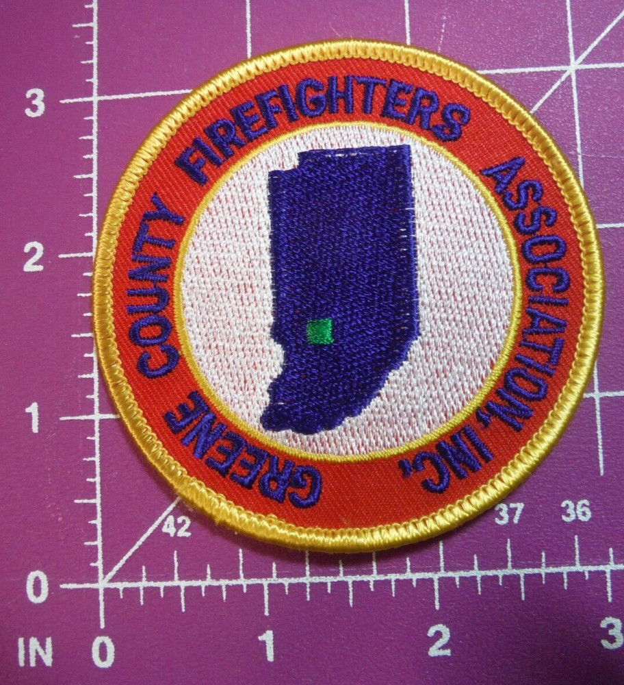 Green County Indiana Firefighters Association patch