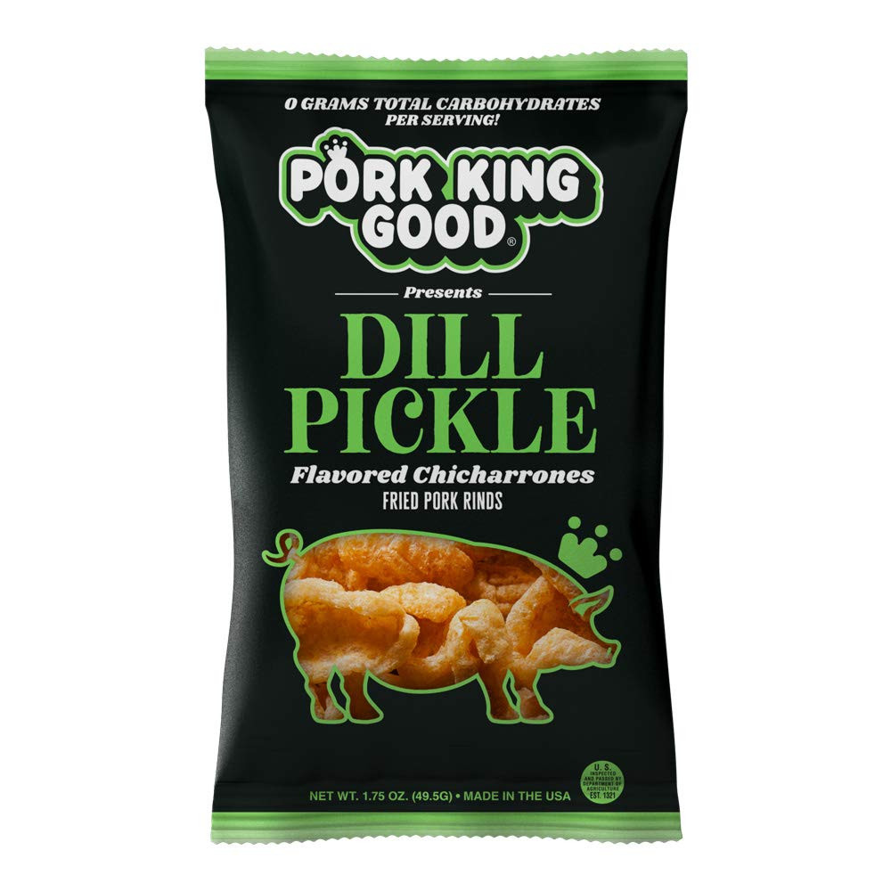 Dill Pickle Pork Rinds (Chicharrones) (4 Pack) Keto Snacks