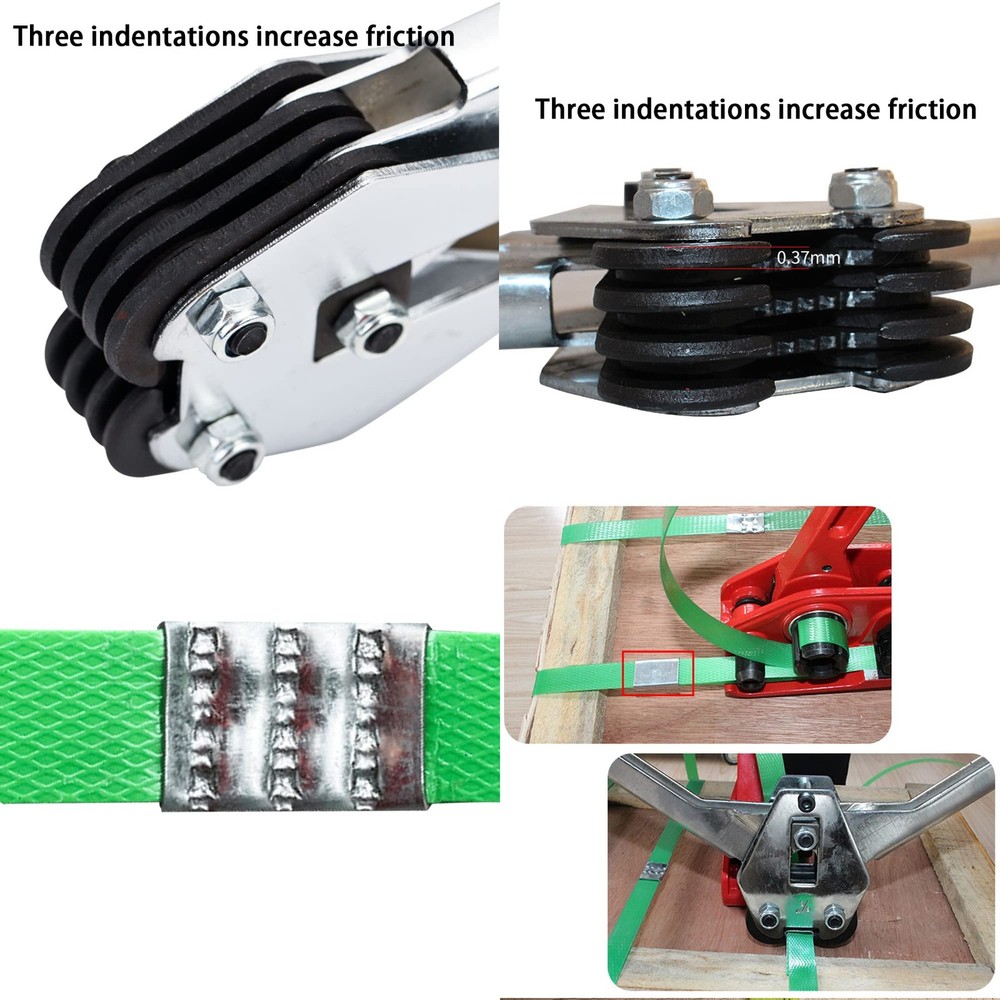 Heavy Duty Banding Strapping Sealer Crimper For 3/4 Width Polyester Polypropl