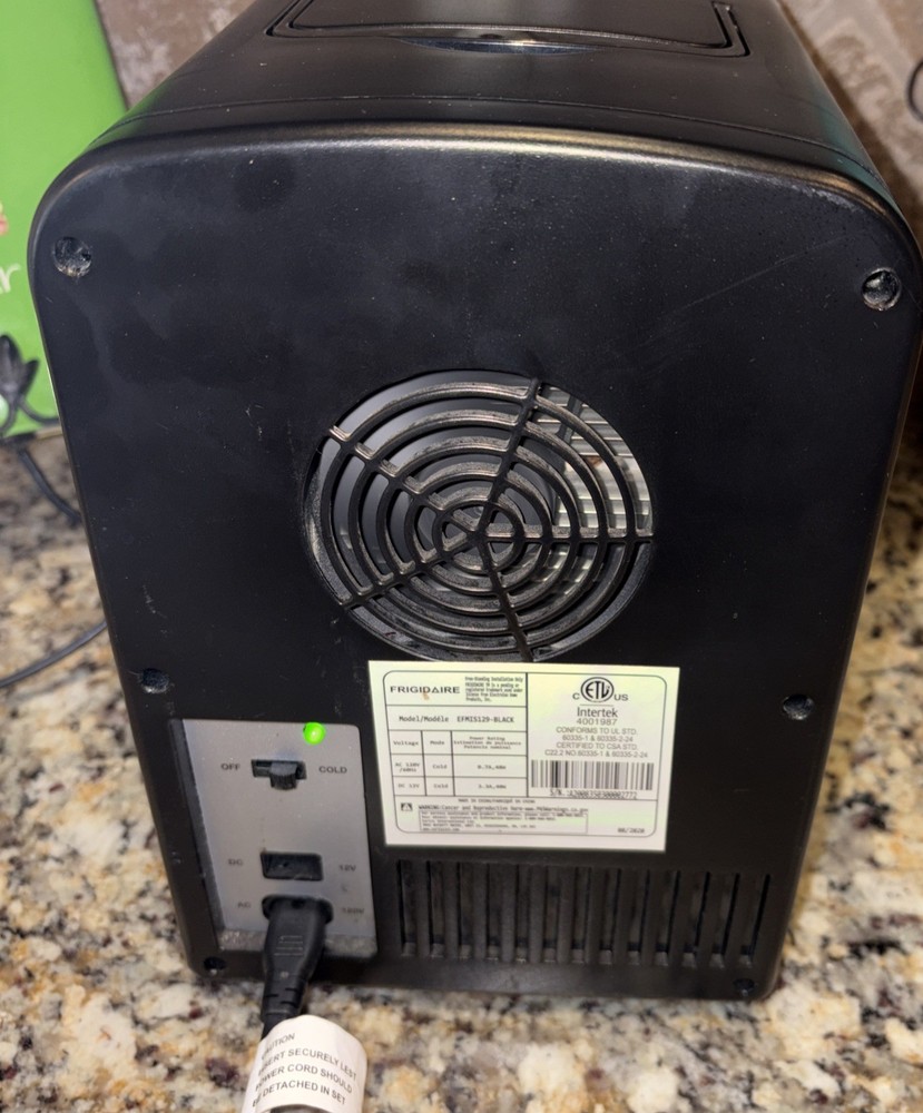 Frigidaire Mini Fridge 6 can Retro Mini Refrigerator Black - Gets Cold! Make-Up