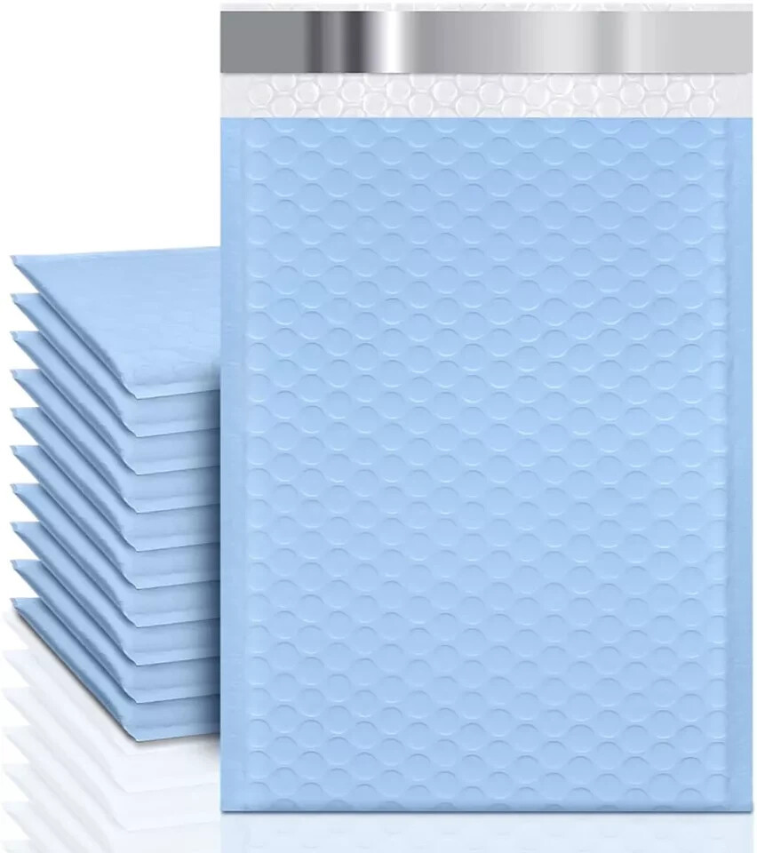 4x7.5'' Blue Poly Bubble Mailers Bags Mailer Padded Envelope High Quality